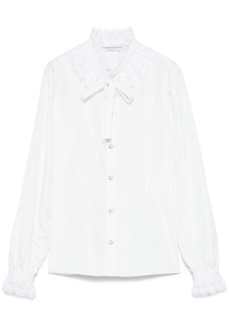 White silk poplin shirt Alessandra Rich - women